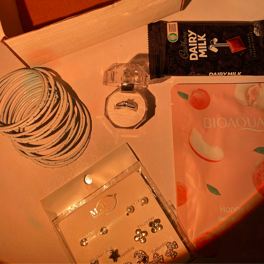 Silver sparkle box